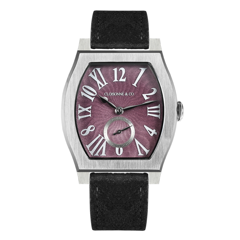 San Martin 36mm ETA7001 Barrel Shaped Enamel Hand Guilloche Dial Men Mechanical Watch Manual Winding SN0100