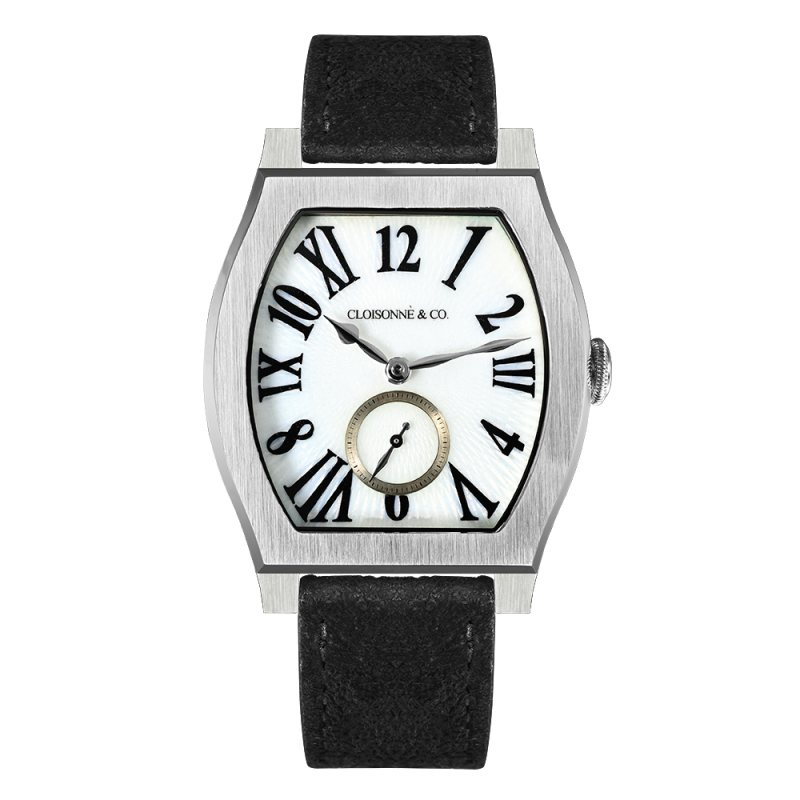 San Martin 36mm ETA7001 Barrel Shaped Enamel Hand Guilloche Dial Men Mechanical Watch Manual Winding SN0100