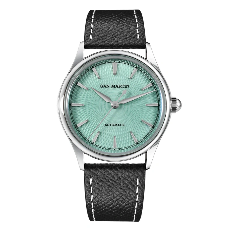 San Martin New 37mm Dress Watch ST1812 Automatic Movement Luxury Stainless Steel Mechanical Wristwatches Waterproof 10Bar SN0110