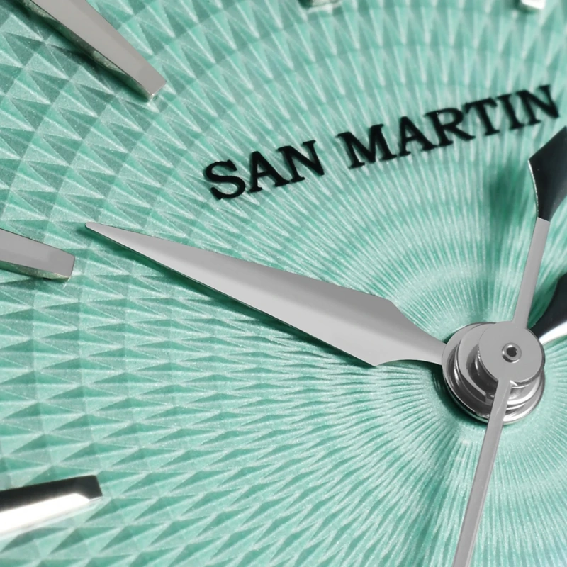 San Martin New 37mm Dress Watch ST1812 Automatic Movement Luxury Stainless Steel Mechanical Wristwatches Waterproof 10Bar SN0110