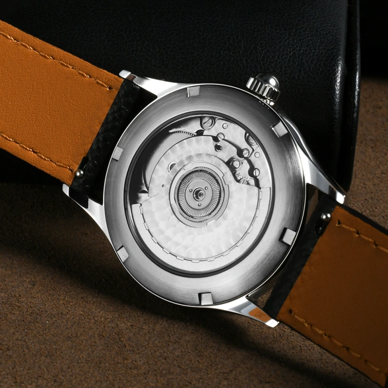 San Martin New 37mm Dress Watch ST1812 Automatic Movement Luxury Stainless Steel Mechanical Wristwatches Waterproof 10Bar SN0110