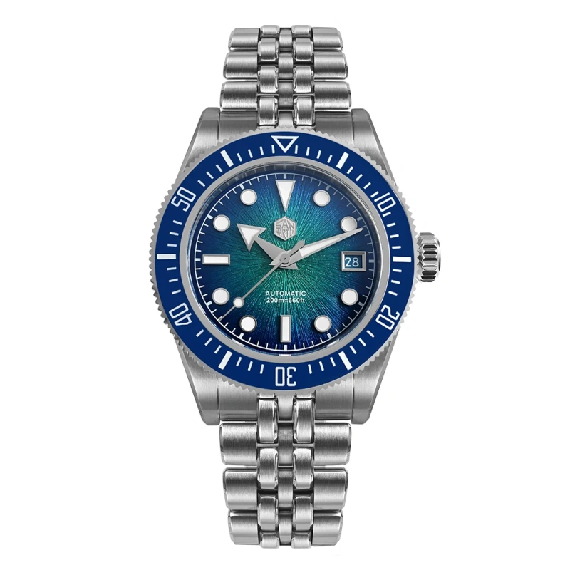 San Martin 40mm Men Diver Watch MIYOTA 9015 Automatic Mechanical