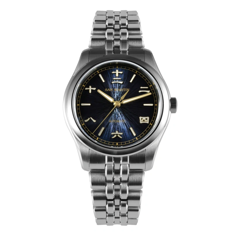 San Martin New 39mm Chinese Style Original Design Sunburst Jianzhan Dial Men Dress Watch Miyota 90S5 Automatic Mechanical SN0144