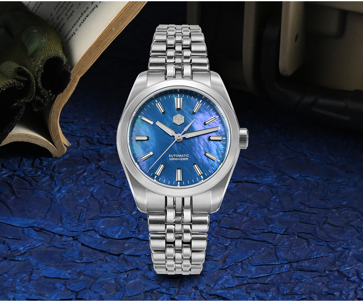 San Martin 39mm MOP Dial Miyota 90S5 Men Watch SN0144