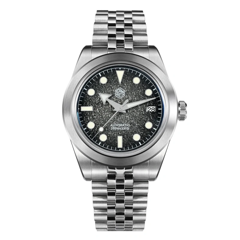 San Martin New 39mm Sport Watch Enamel Dial NH35 Automatic Mechanical Men Dress Watch Sapphire Waterproof 100m Luminous SN0053