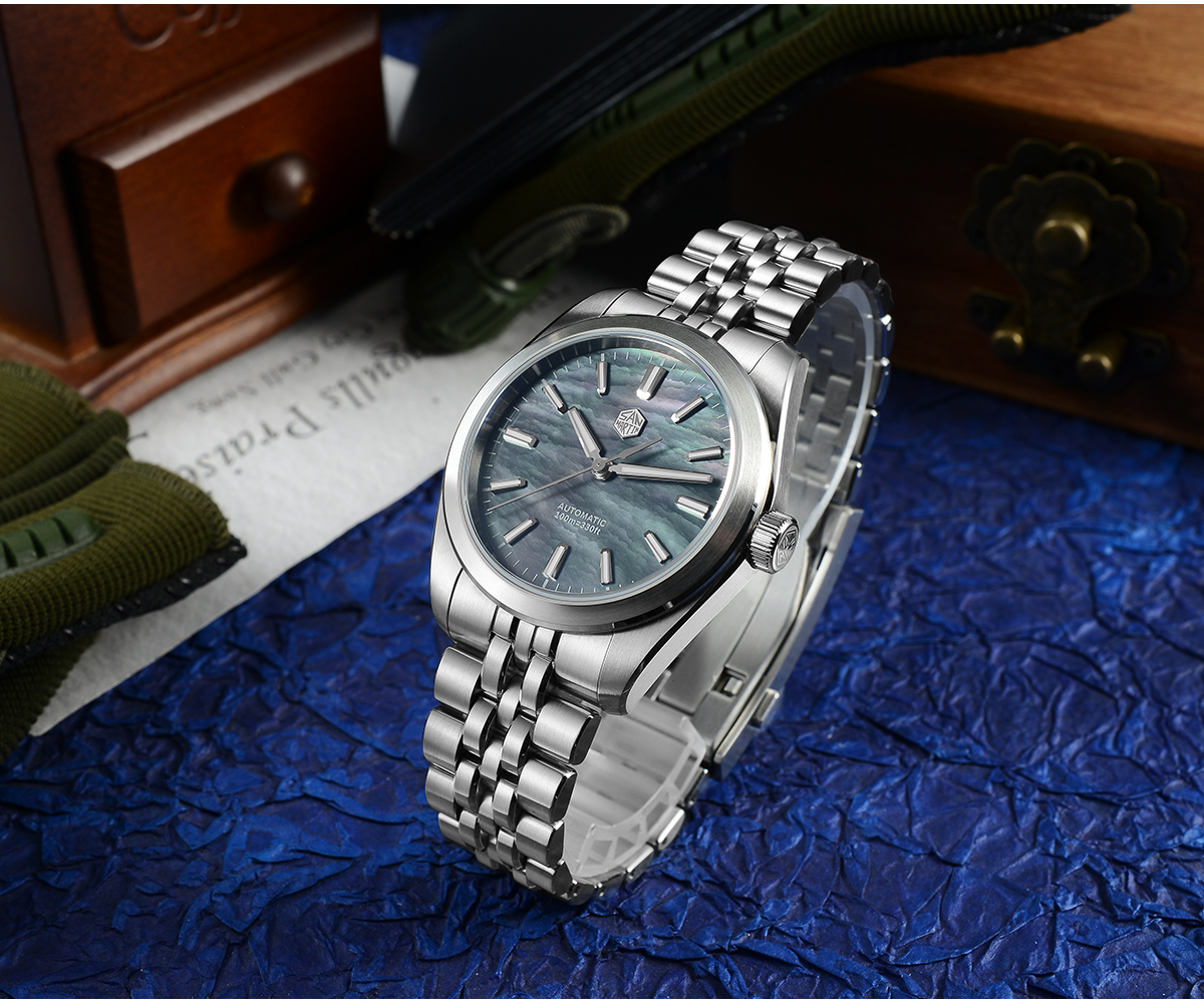 San Martin 39mm MOP Dial Miyota 90S5 Men Watch SN0144