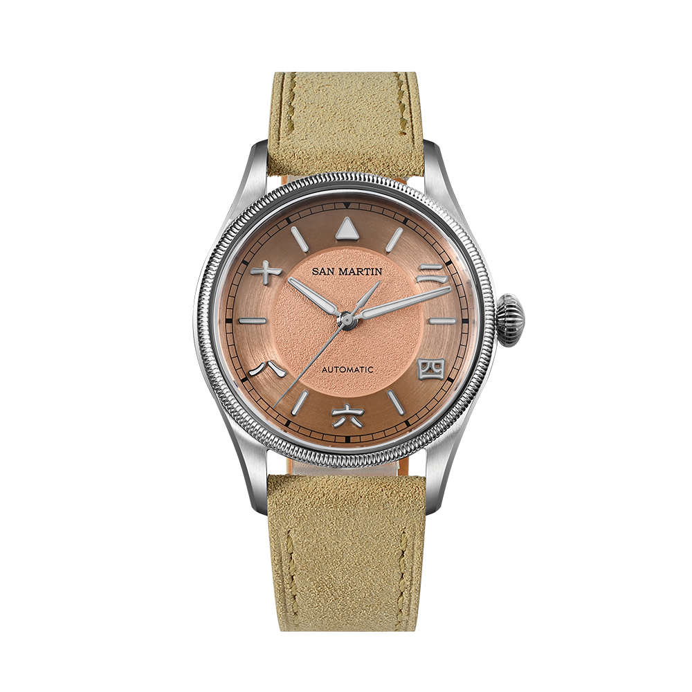 San Martin 39.5mm Simple Pilot Vintage Style Original Design YN55