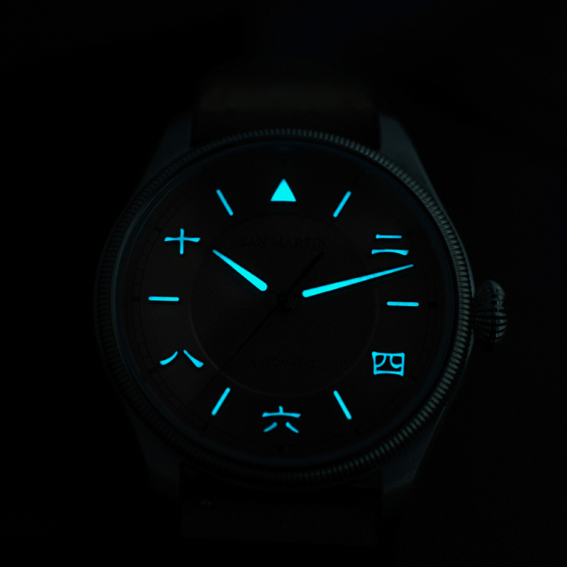 San Martin 39.5mm Pilot Watch YN55 Automatic Mechanical Watch SN0033G-C