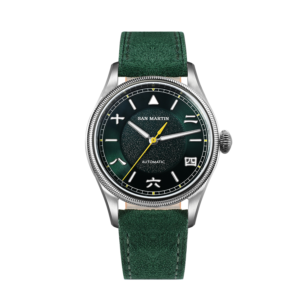 San Martin 39.5mm Simple Pilot Vintage Style Original Design YN55