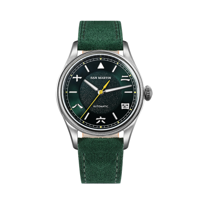 San Martin 39.5mm Pilot Watch YN55 Automatic Mechanical Watch SN0033G-C