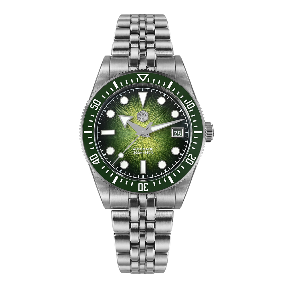San Martin 37.5mm Men Diver Watch Miyota 9015 Automatic Mechanical