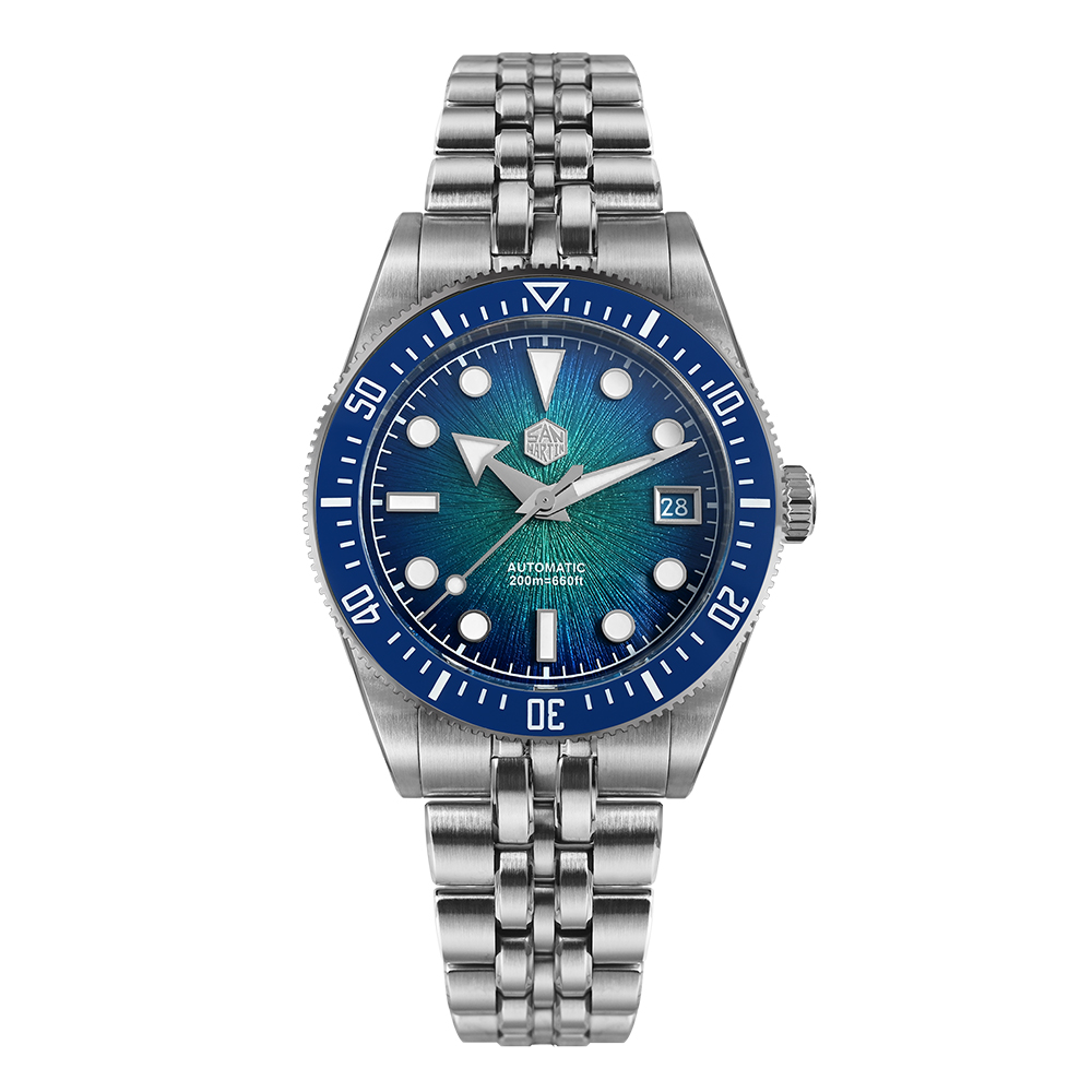 San Martin 37.5mm Men Diver Watch Miyota 9015 Automatic Mechanical