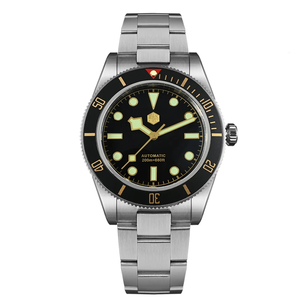 【3/22まで】腕時計 SAN MARTIN SN0008 San Martin 40mm Retro Men Diver Watch NH35 Mechanical SN0008