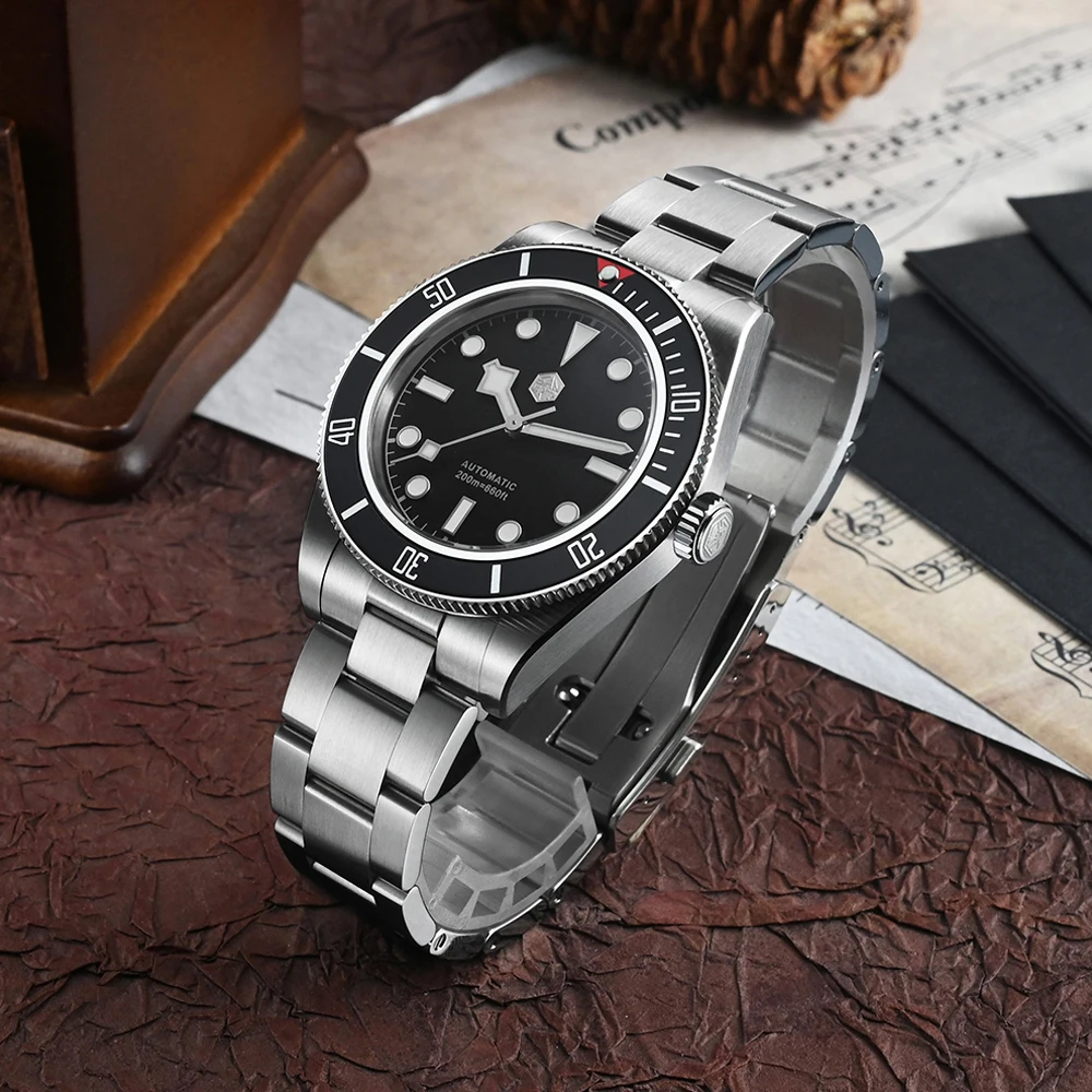 San Martin 40mm Retro Men Diver Watch NH35 Mechanical SN0008