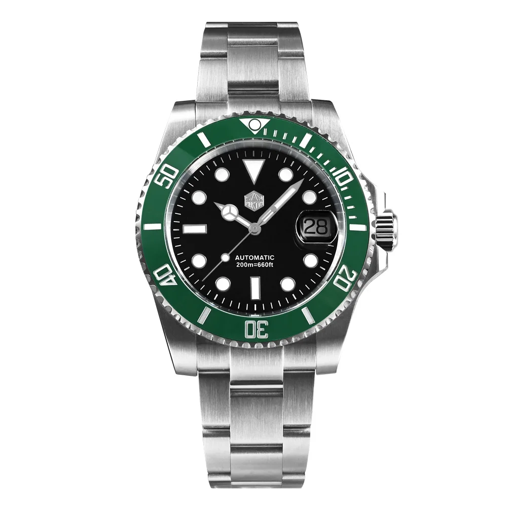 た*ぁ様 SAN MARTIN サンマーティン サブマリーナ風 sn0017 ダ San Martin Upgraded Version 40mm Diver Men PT5000 Automatic