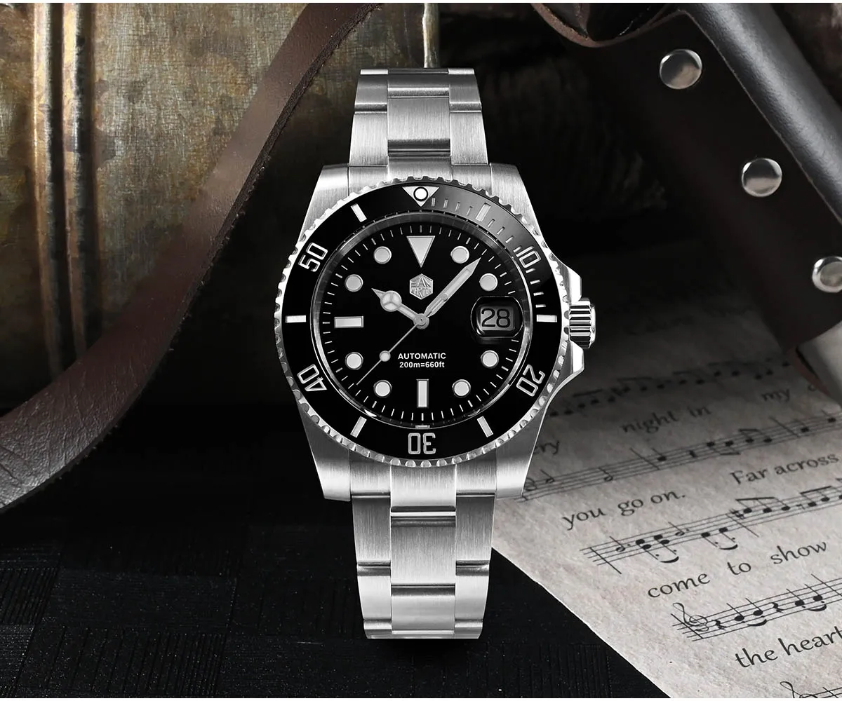 San Martin Upgraded Version 40mm Diver Men PT5000 Automatic