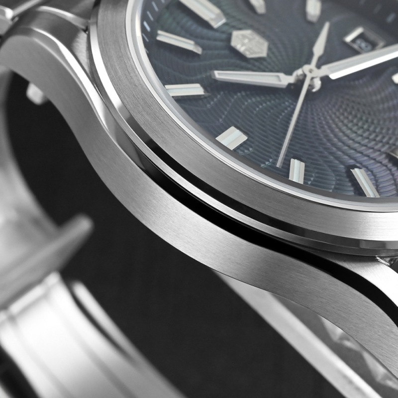 San Martin Watch 39mm Luxury Dress Miyota 9015 Automatic Mechanical Watches for Men With Mop Guilloche 100m Waterproof SN0150