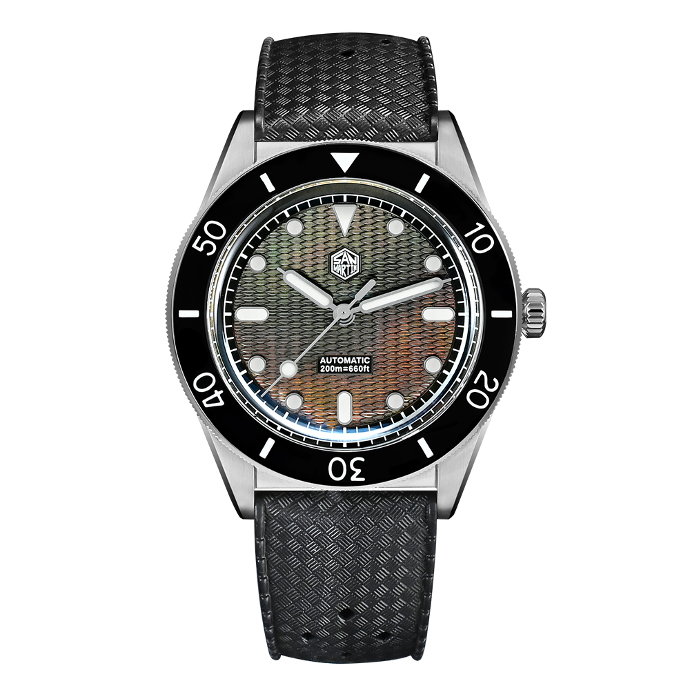 San Martin 39mm Guilloche MOP Dial Miyota 90S5 Automatic