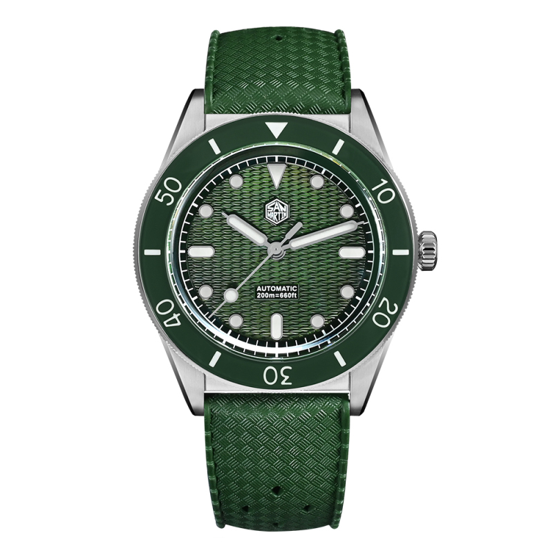 San Martin 39mm Guilloche MOP Dial Miyota 90S5 Automatic Mechanical Watch SN0151