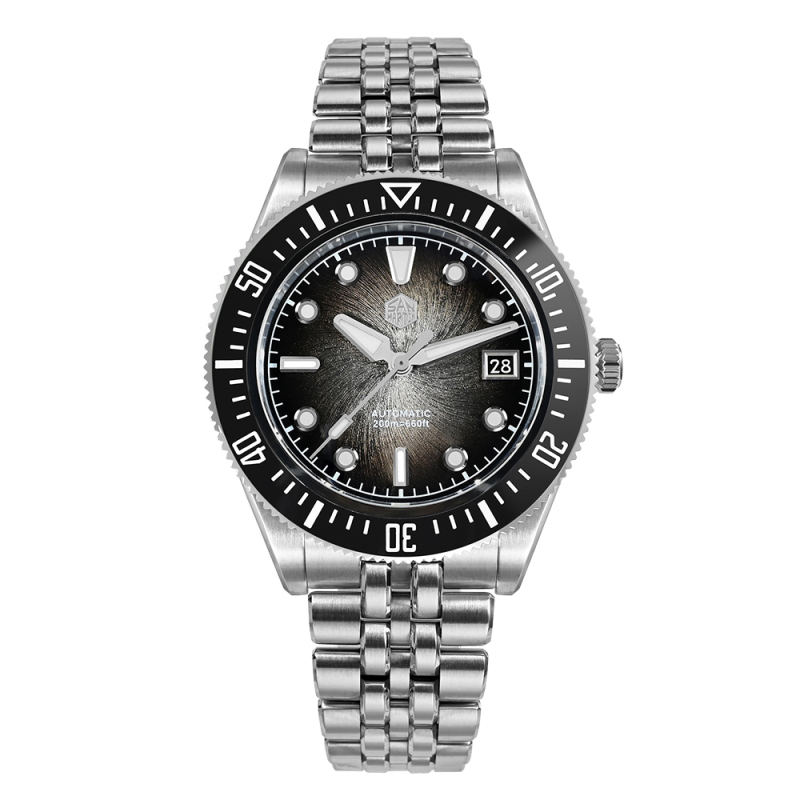 San Martin New Vortex Dial Men Diver Watch Miyota 9015 Automatic Mechanical SN0148