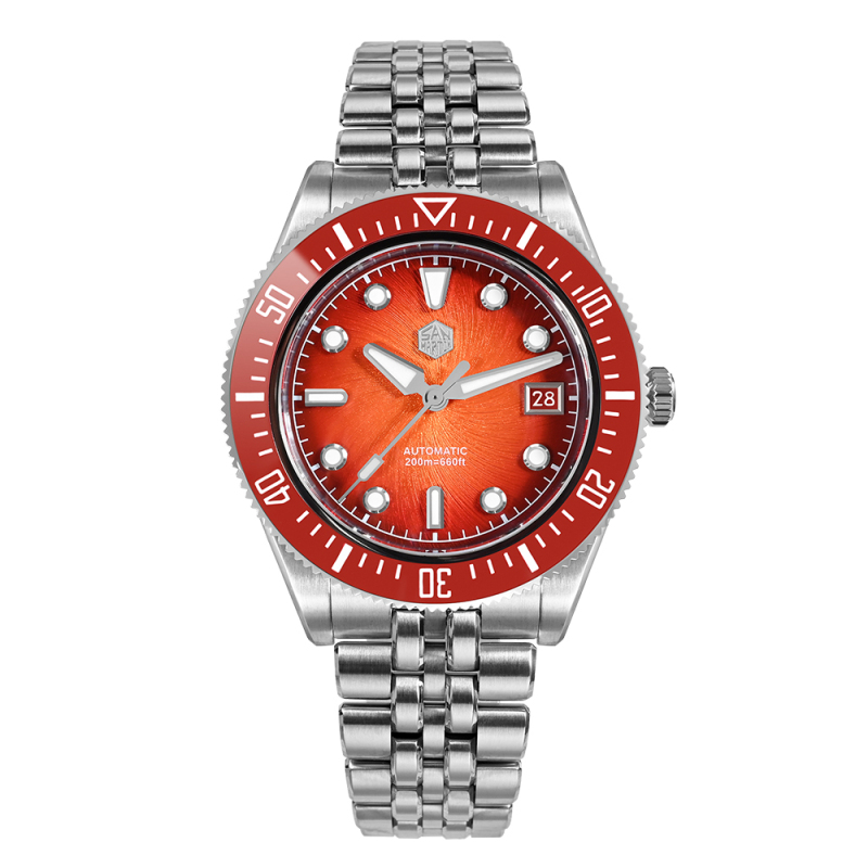 San Martin New Vortex Dial Men Diver Watch Miyota 9015 Automatic Mechanical SN0148