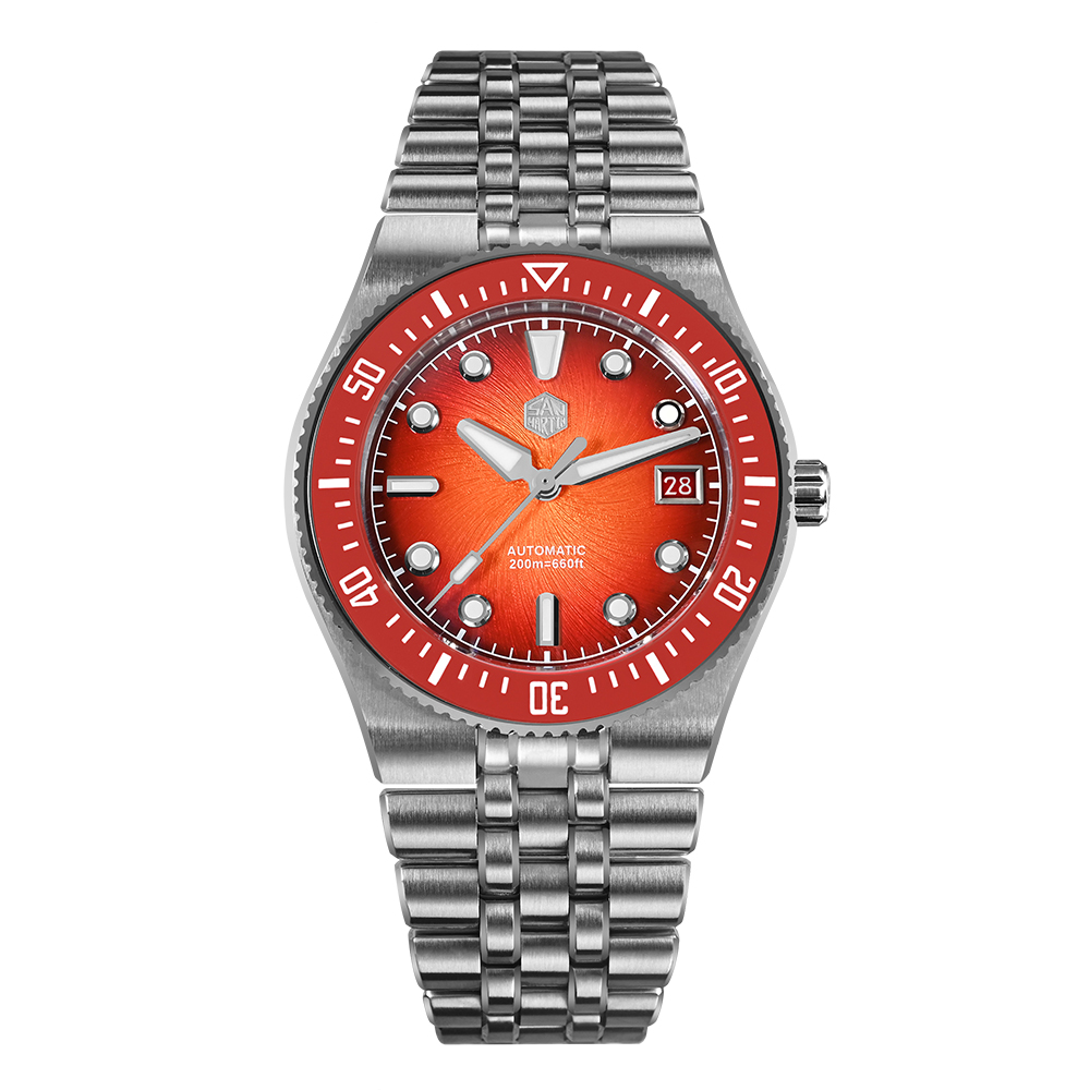 San Martin 40mm Integrated Bracelet Diver Watch Miyota 9015