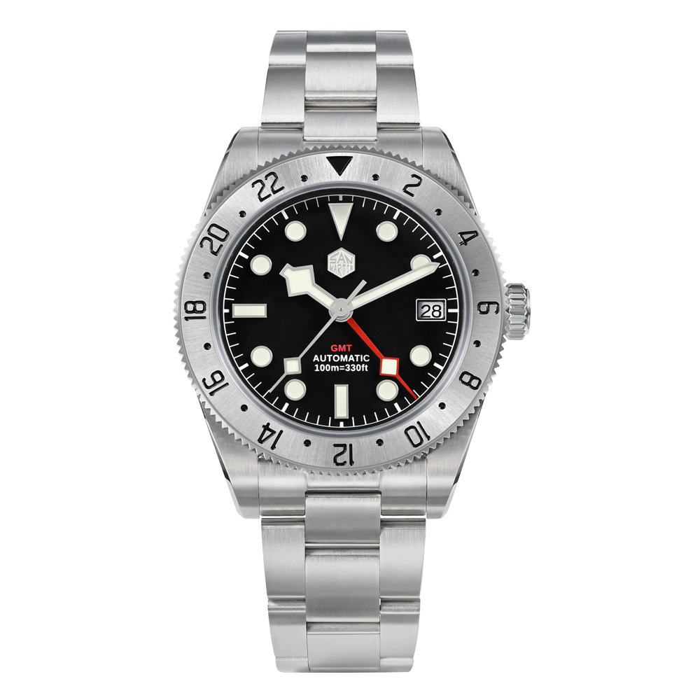 2025 San Martin 39mm Root Beer Vintage Men Watch NH34 GMT