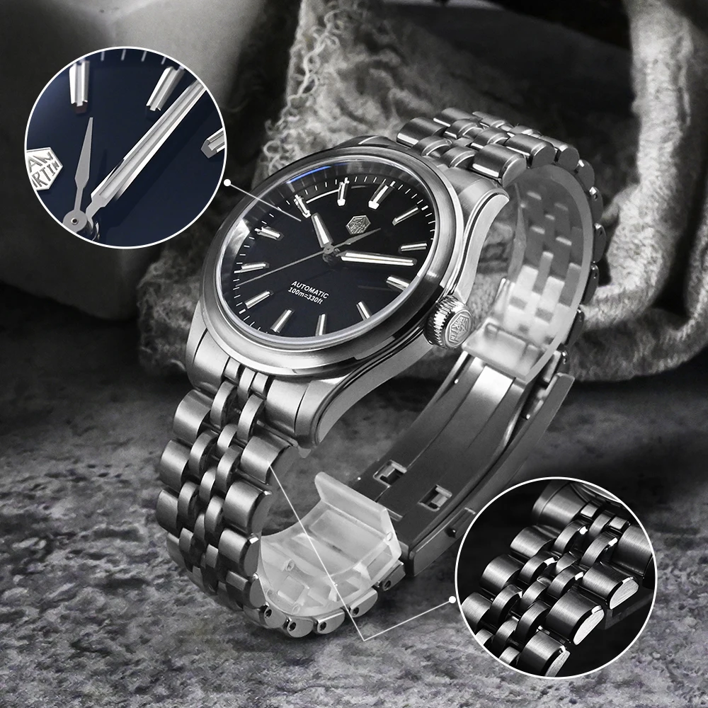 San Martin SN0144 39mm Luxury Enamel Dial Watch Miyota 90S5