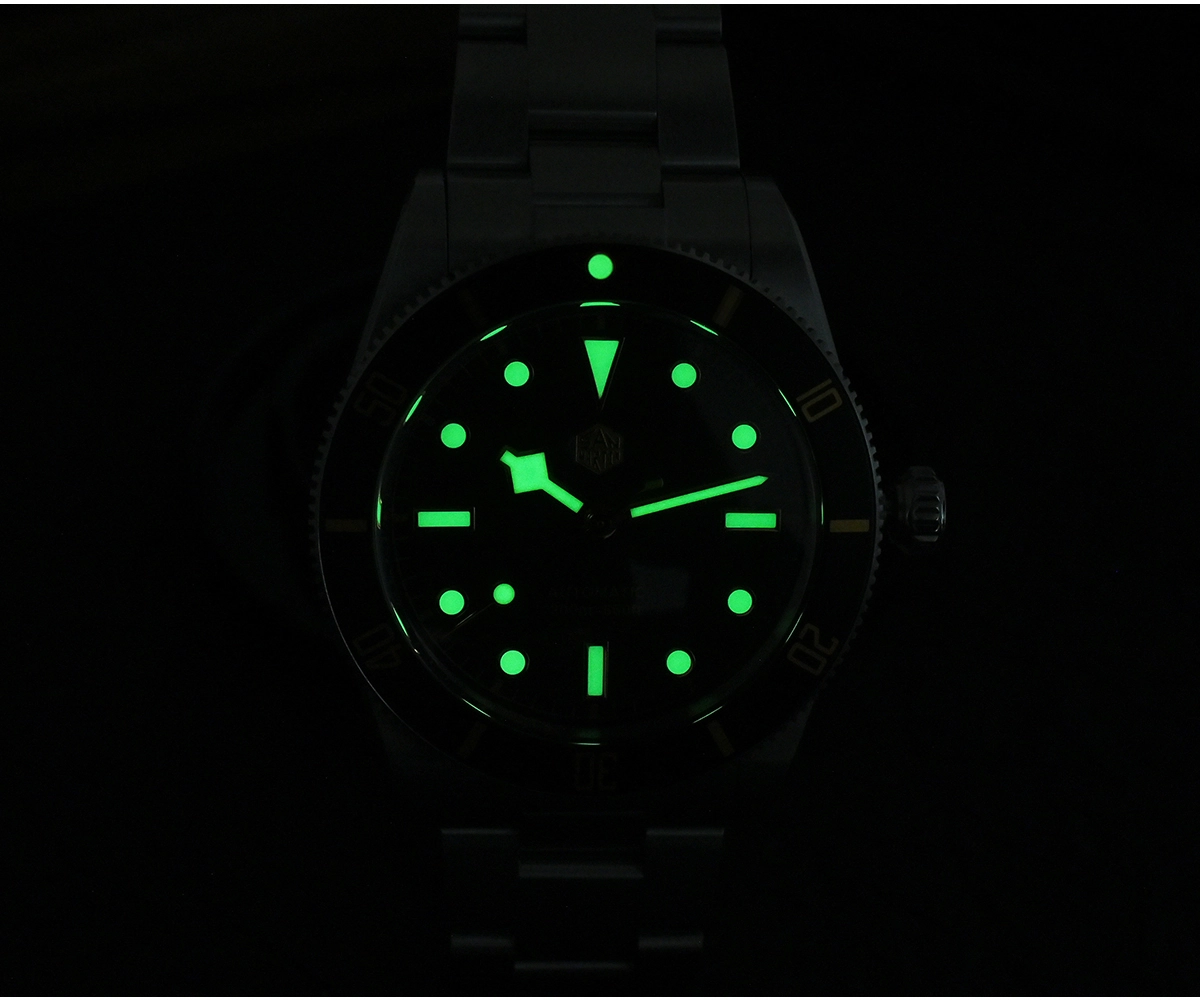 San Martin 37mm SN0138 Upgraded Diving Watch BB54 Retro 28800BPH Automatic Mechanical Luxury Sapphire Crystal 20Bar Men Watches SN0138-GB