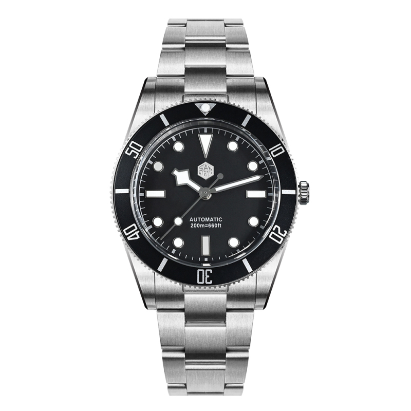 San Martin 37mm SN0138 Upgraded Diving Watch BB54 Retro 28800BPH Automatic Mechanical Luxury Sapphire Crystal 20Bar Men Watches