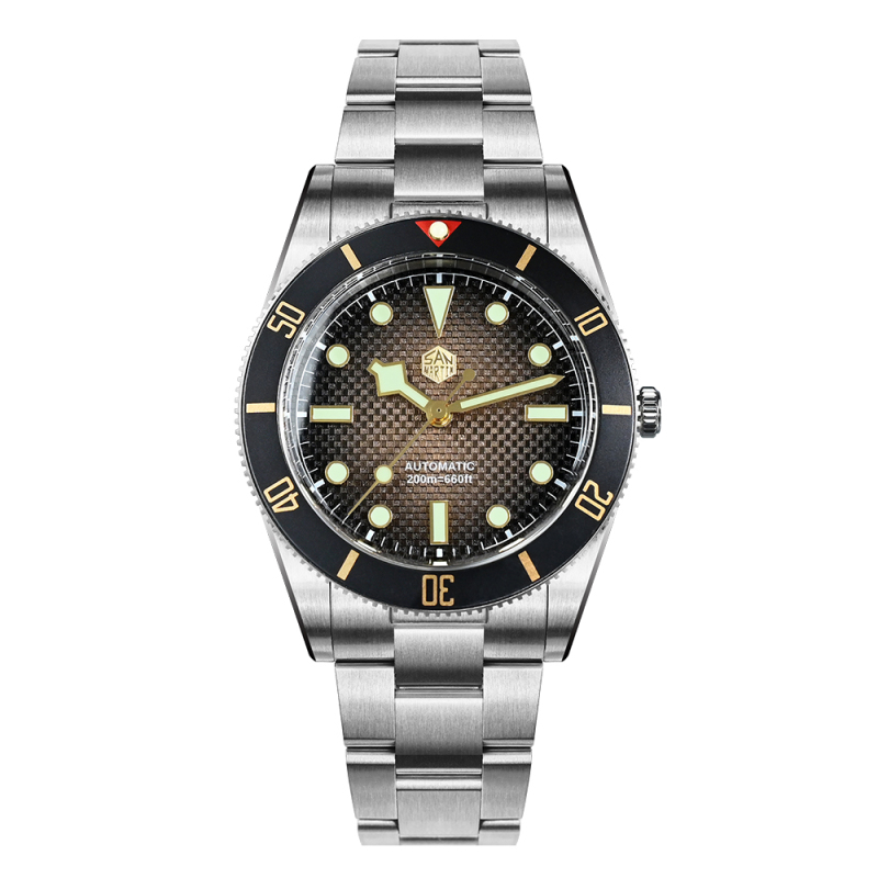 San Martin 37mm SN0138 Upgraded Diving Watch BB54 Retro 28800BPH Automatic Mechanical Luxury Sapphire Crystal 20Bar Men Watches