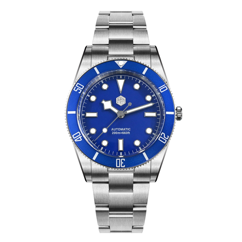 San Martin 37mm SN0138 Upgraded Diving Watch BB54 Retro 28800BPH Automatic Mechanical Luxury Sapphire Crystal 20Bar Men Watches