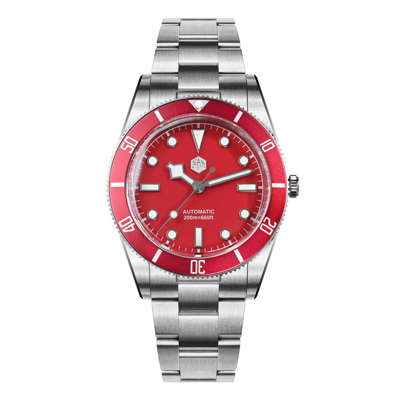 San Martin 37mm SN0138 Upgraded Diving Watch BB54 Retro 28800BPH Automatic Mechanical Luxury Sapphire Crystal 20Bar Men Watches