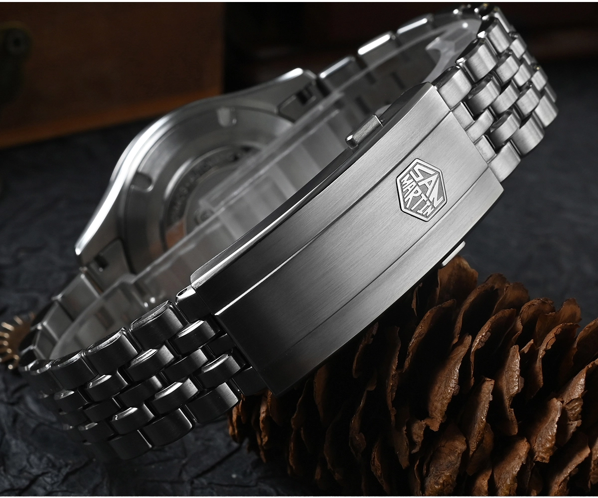 San Martin 39mm Men Watch Miyota 90S5 Automatic Chinese Ancient Coin Pattern Dial Distressed Watch SN0144CG2