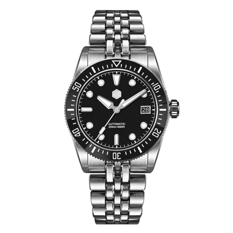 San Martin New Vortex Dial Men Diver Watch Miyota 9015 Automatic Mechanical SN0148