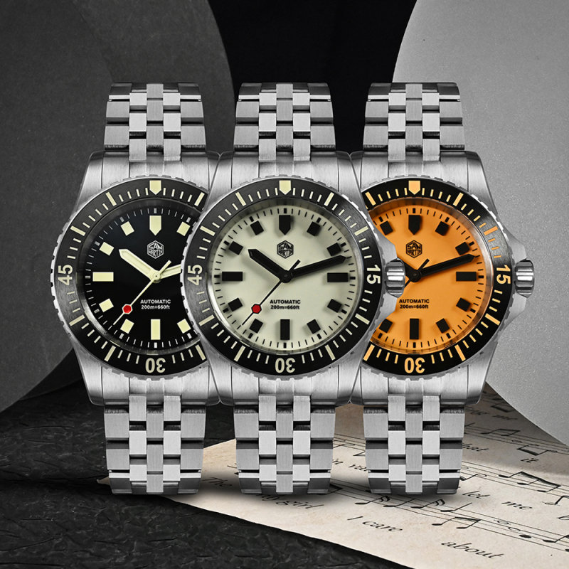 San Martin 1200HV Hardening Coating Full Luminous Watch SN0012
