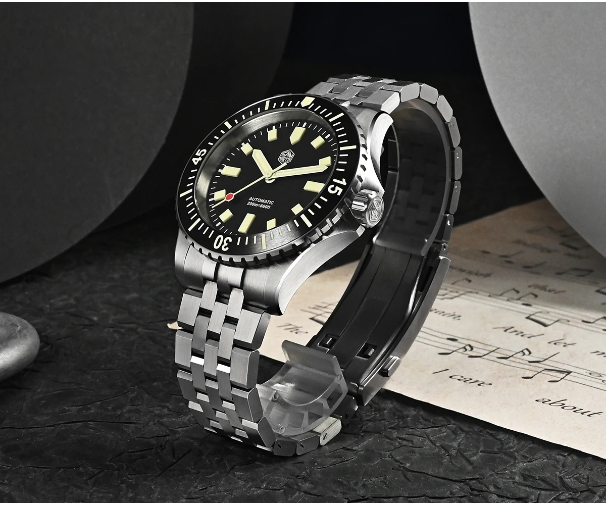 San Martin 1200HV Hardening Coating Full Luminous Watch SN0012