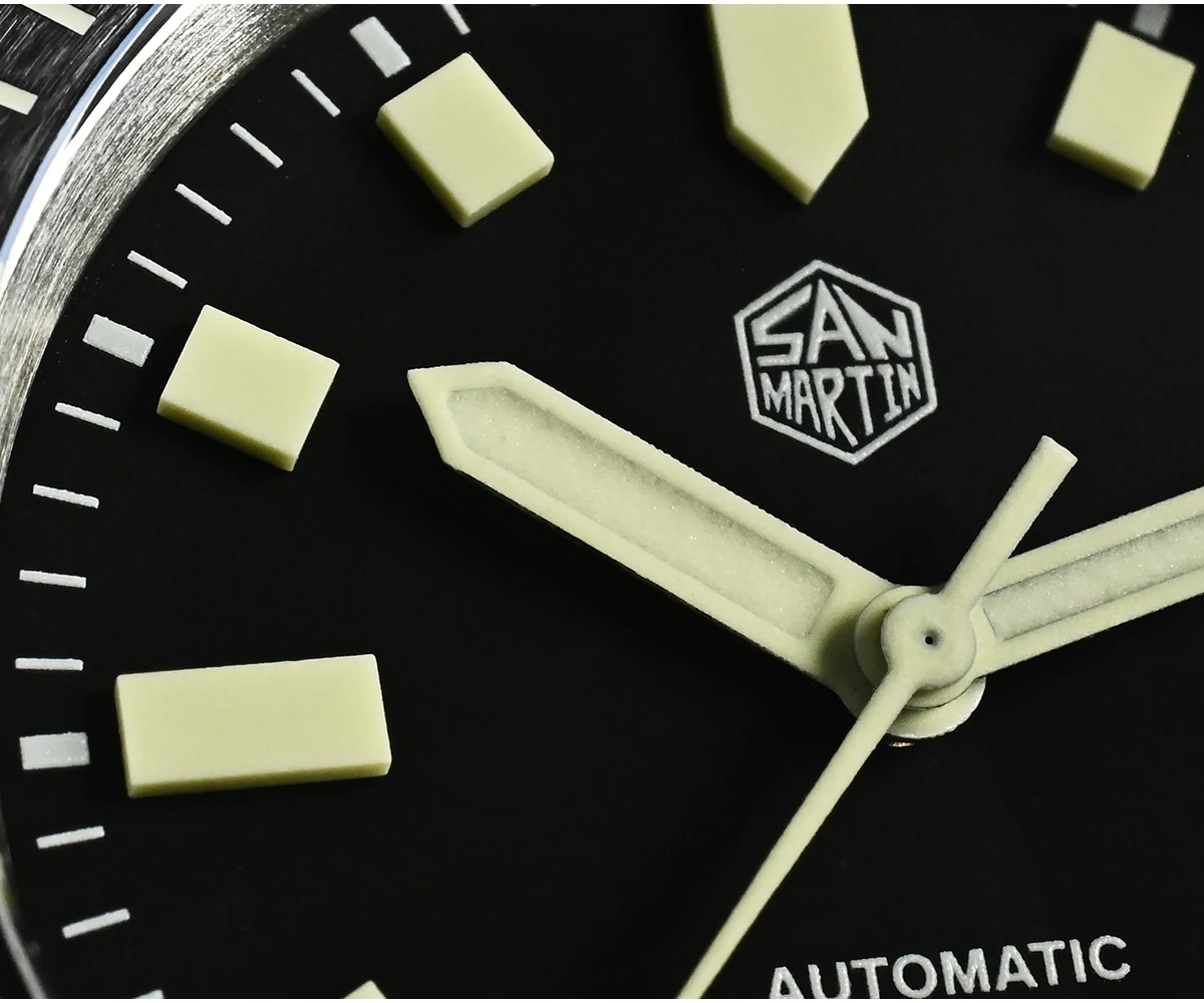 San Martin 1200HV Hardening Coating Full Luminous Watch SN0012