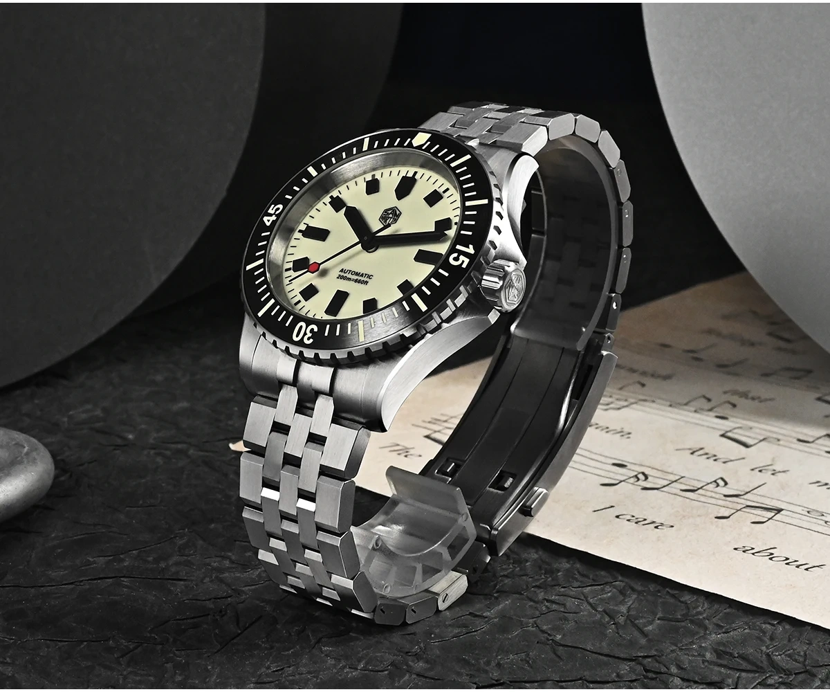 San Martin 1200HV Hardening Coating Full Luminous Watch SN0012