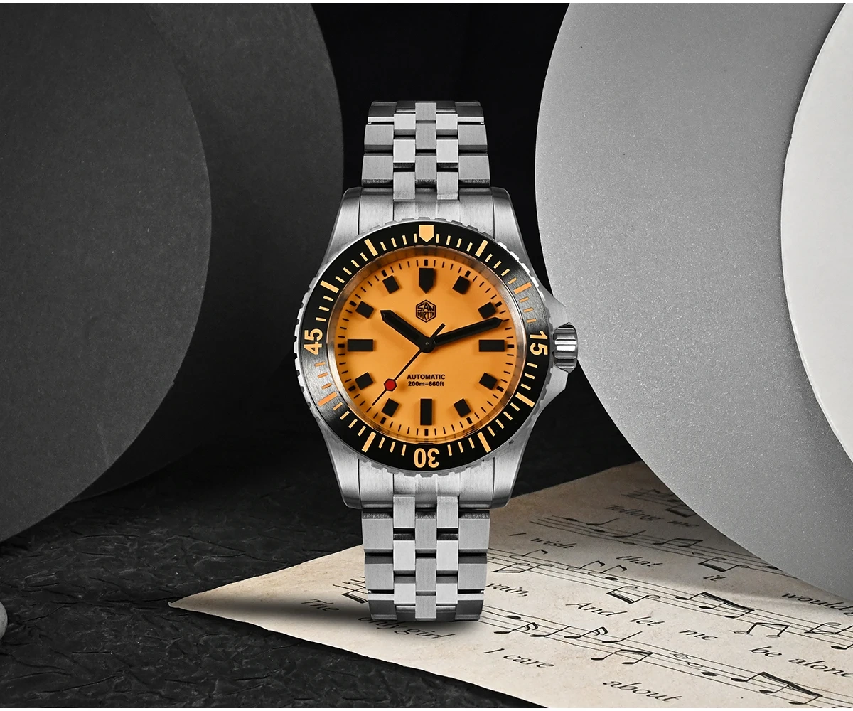 San Martin 1200HV Hardening Coating Full Luminous Watch SN0012