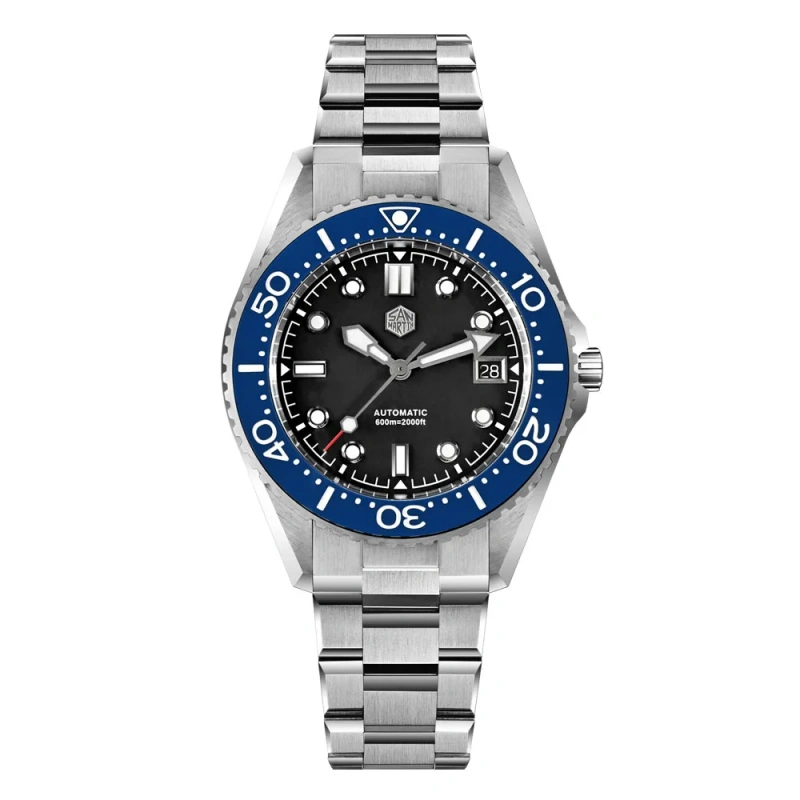 San Martin Upgraded 41mm Waterproof 600m Classic Men Diver Watch Helium Escape Valve ST 2130 Automatic Mechanical Watches SN0036