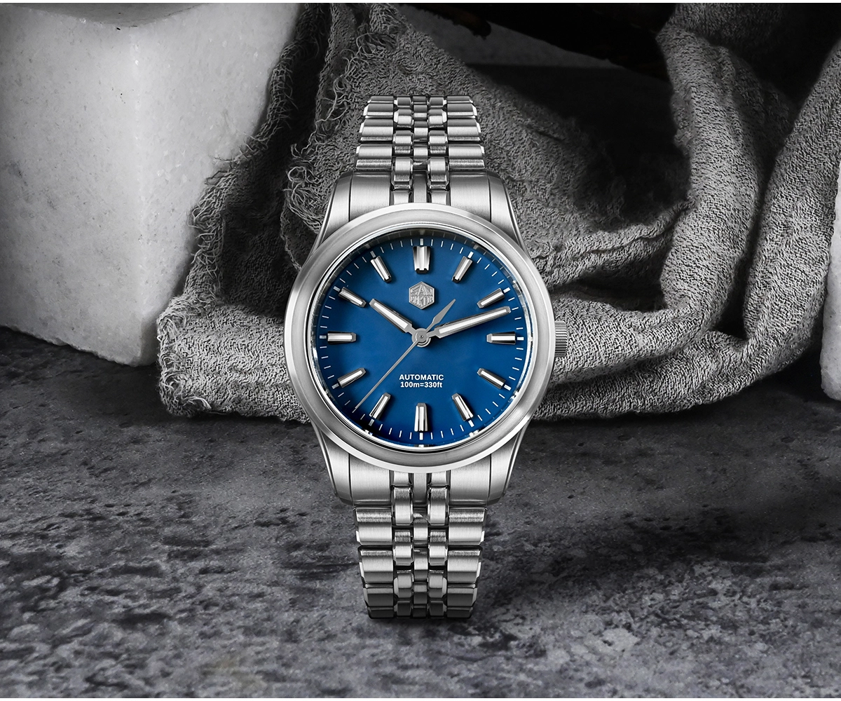 San Martin 36mm/39mm Luxury Enamel Dial Watch Miyota 90S5 Automatic Mechanical Chinese Original Design Gada Mens Watches SN0144-CG-7/SN0144-CGS