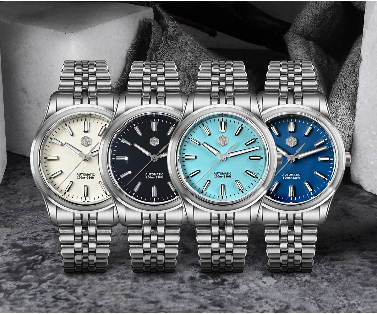 San Martin 36mm/39mm Luxury Enamel Dial Watch Miyota 90S5 Automatic Mechanical Chinese Original Design Gada Mens Watches SN0144-CG-7/SN0144-CGS