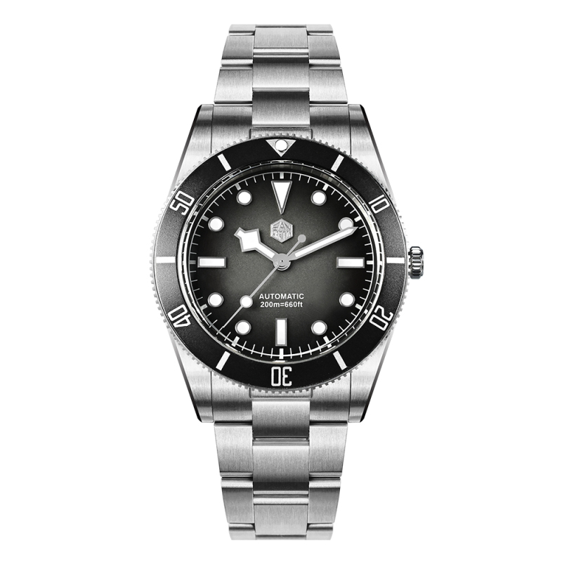 San Martin 37mm SN0138 Upgraded Diving Watch BB54 Retro 28800 vph Automatic Mechanical Luxury Sapphire Crystal 20Bar Men Watches