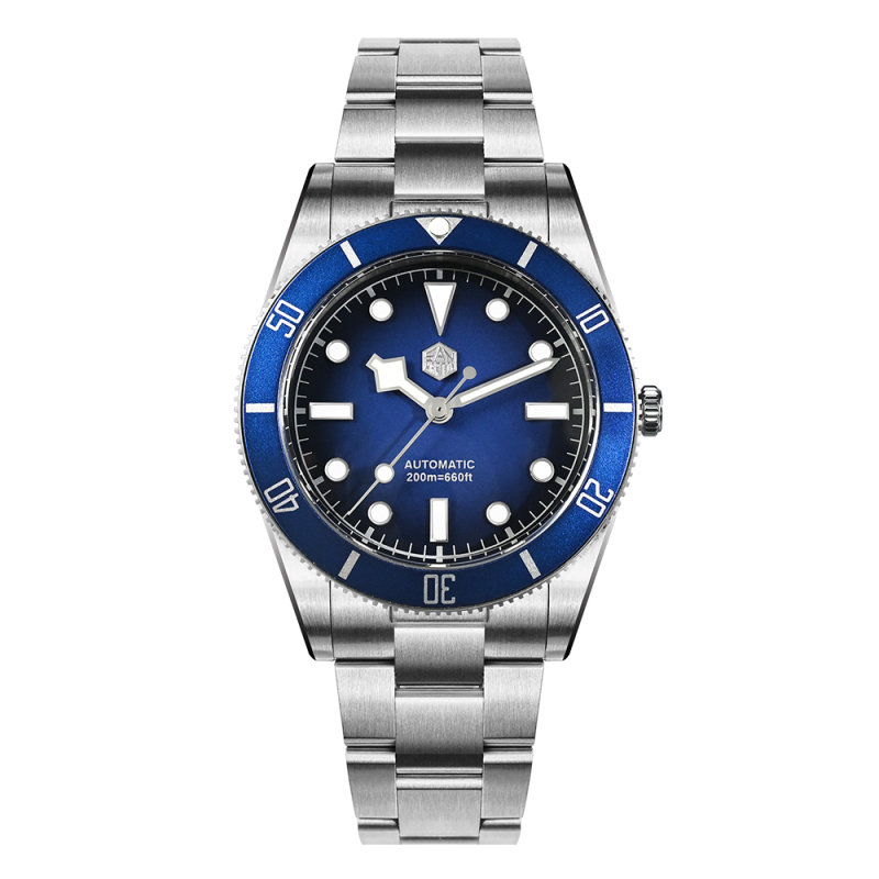 San Martin 37mm SN0138 Upgraded Diving Watch BB54 Retro 28800BPH Automatic Mechanical Luxury Sapphire Crystal 20Bar Men Watches