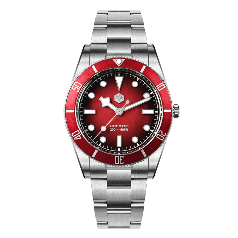 San Martin 37mm SN0138 Upgraded Diving Watch BB54 Retro 28800 vph Automatic Mechanical Luxury Sapphire Crystal 20Bar Men Watches
