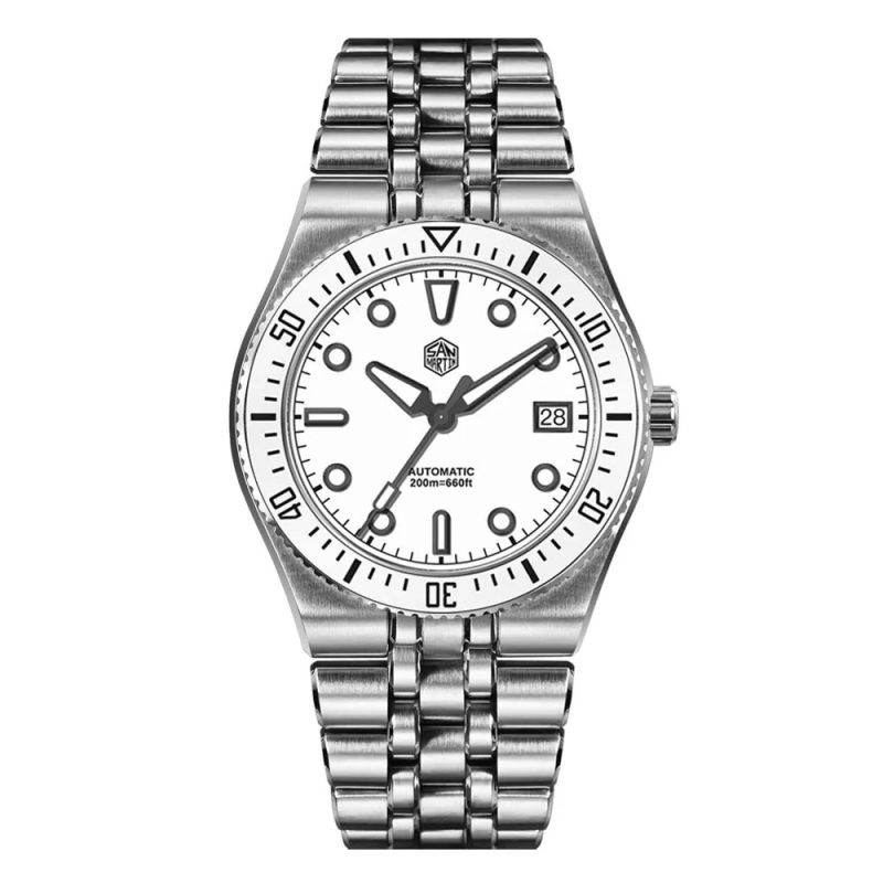 San Martin 40mm Integrated Bracelet Diver Watch Miyota 9015 Automatic Mechanical SN0148GB