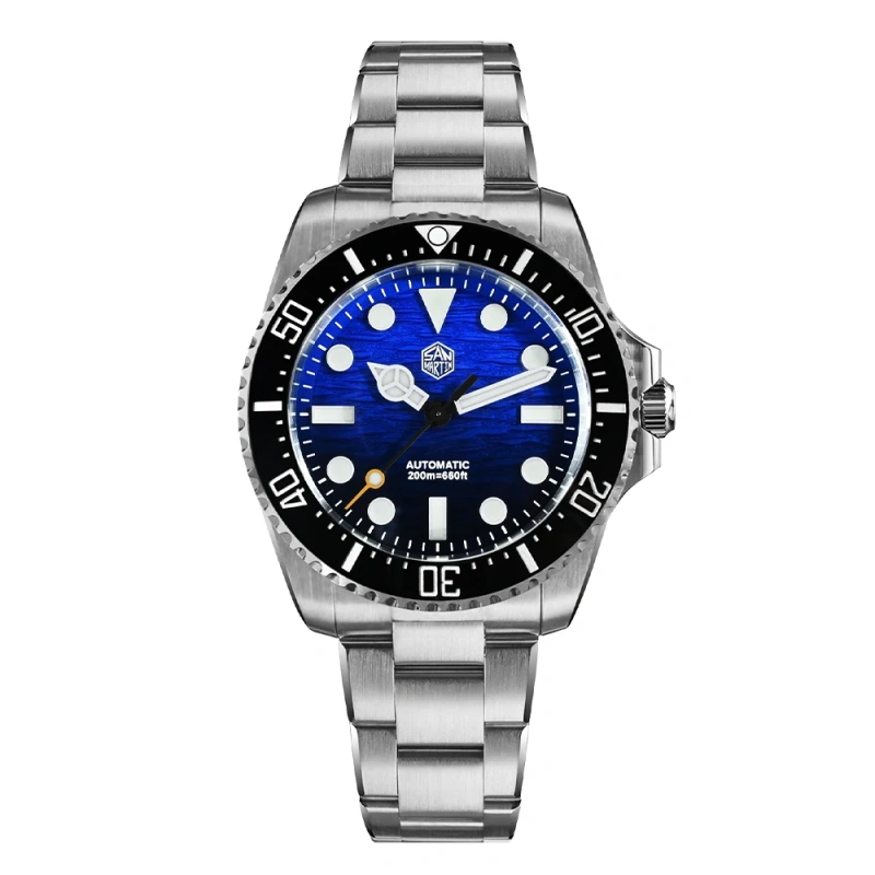 San Martin 38mm 42mm Men Diver Watch Miyota 90S5 Automatic Mechanical Waterproof Watches with Sapphire BGW-X1 Luminous SN0126