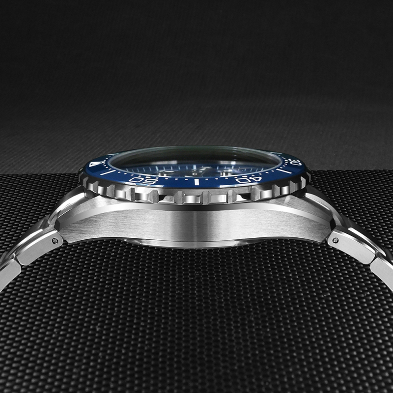 San Martin 40mm Diver Watch ST2130 Automatic Enamel Dial Sapphire 300m Water Resistance Luxury Mens Mechanical Watches SN0154