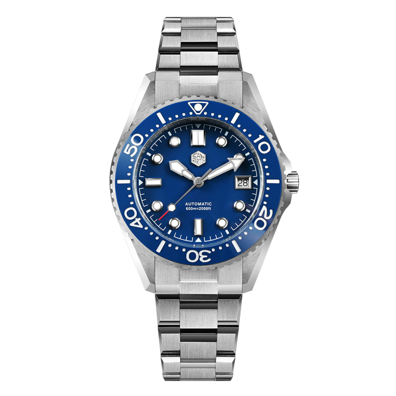 San Martin 41mm Diver Watch ST2130 Automatic Mechanical 600m SN0036